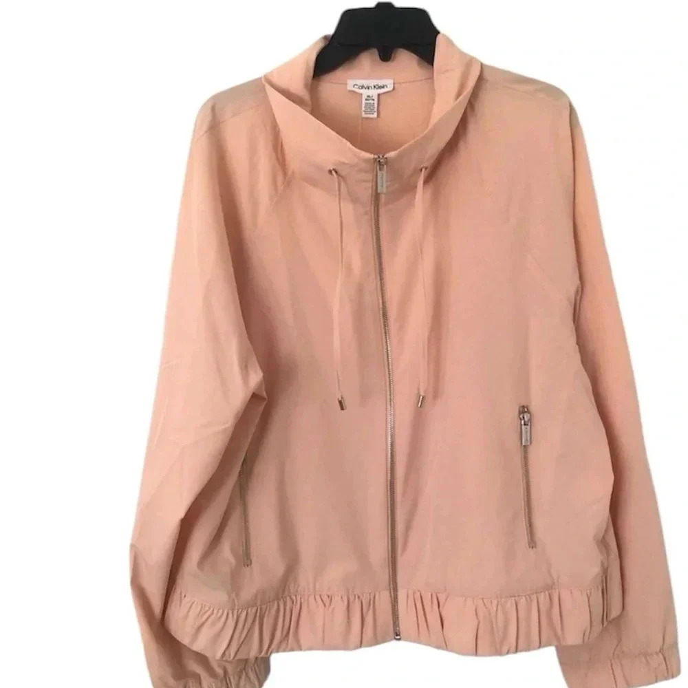 Calvin Klein Blush Women’s Lightweight Full-Zip  Jacket Size L